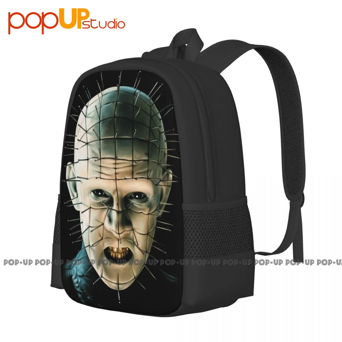 Hellraiser Pinhead Pin Head 80'S Horror Scary Movie Supernatural Zombie Backpack Large Capacity Shoe Bag Shopping Bag