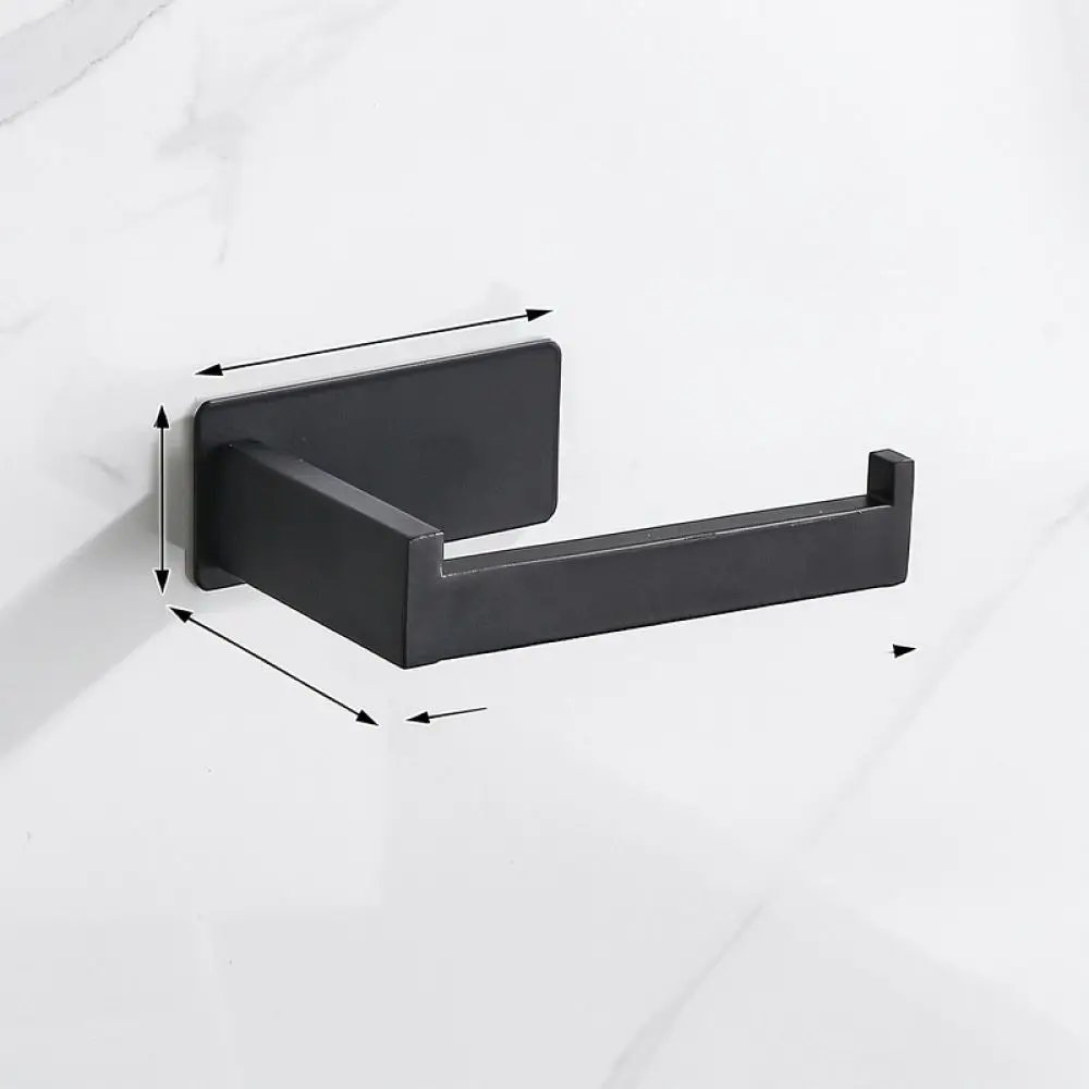 Stainless Steel Paper Towel Holder Wall Mounted Kitchen Bathroom Tissue Dispenser No Drill Roll Paper Storage Rack