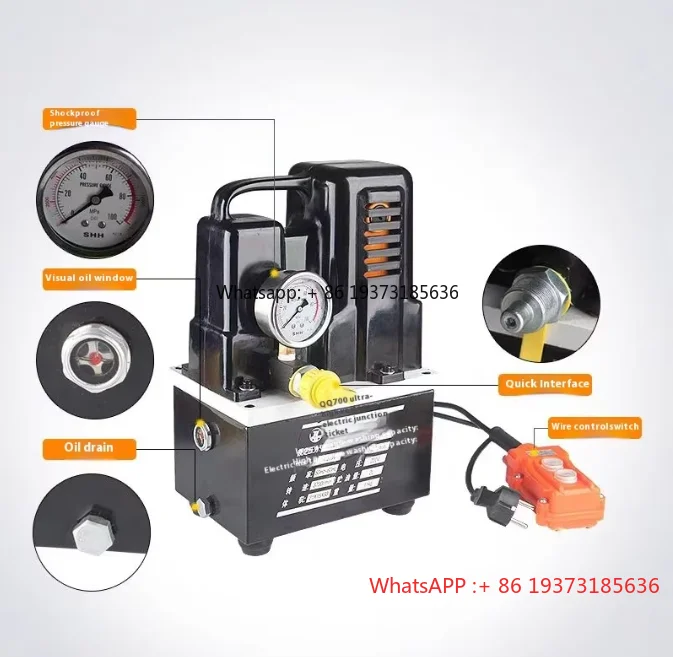 مصنع الجملة صغيرة جدا المحمولة QQ-700 مضخة الزيت الكهربائية مضخة المكبس الهيدروليكي مع التخصيص OEM