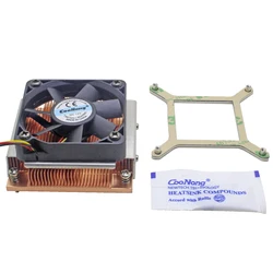 1U Server CPU Cooler Copper heatsink cooling fan for Intel Core PGA988 989 Computer Mobile Processor Active cooling