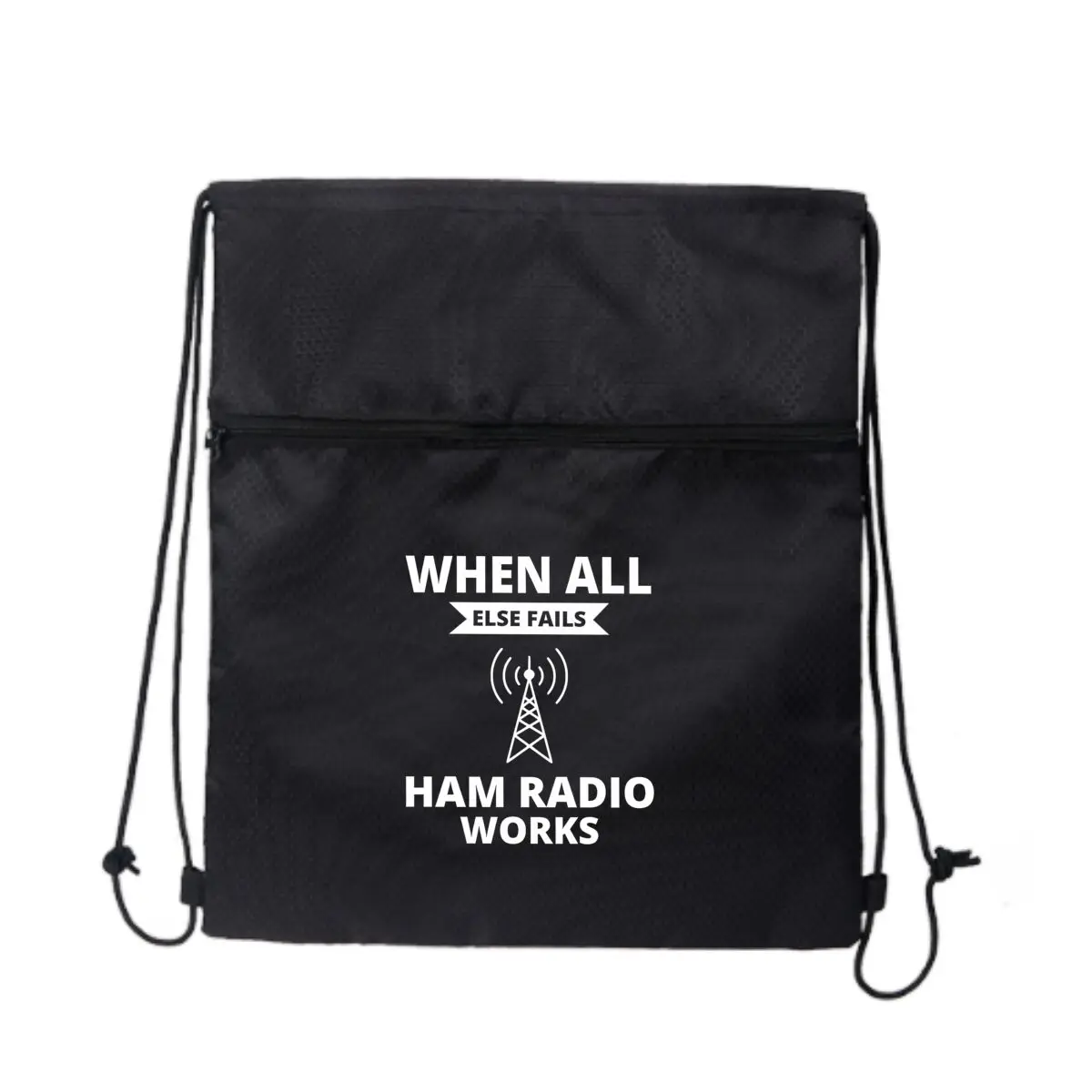 

Рюкзак на шнурке с синим фоном и текстом Ham Radio, школьная спортивная сумка унисекс
