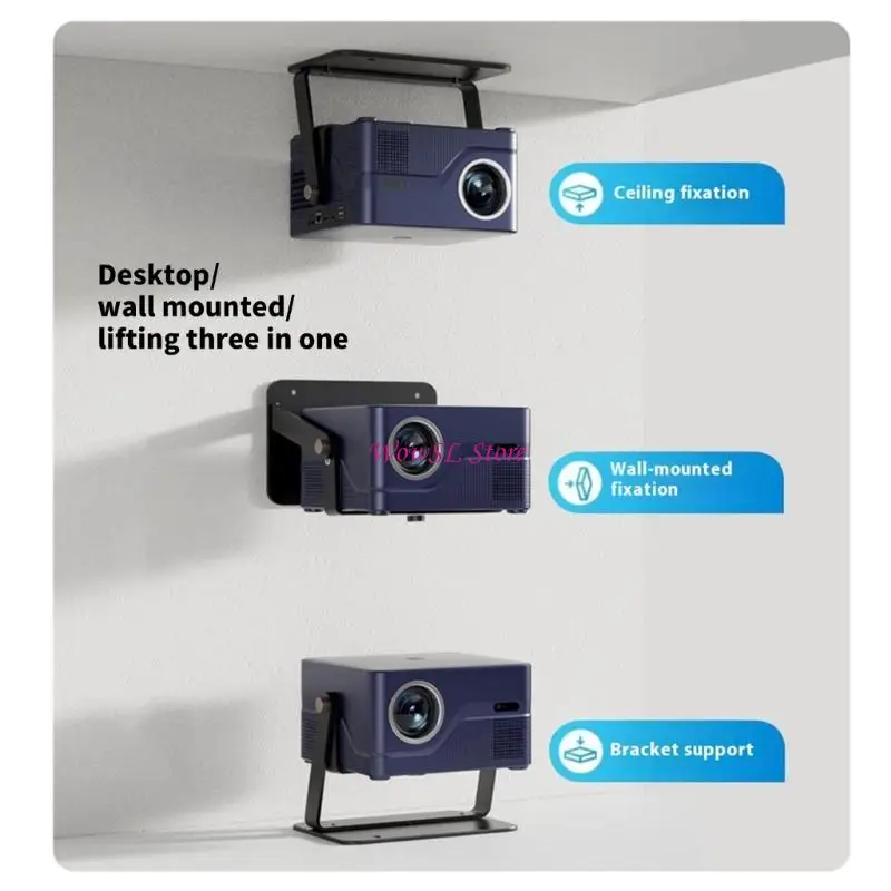 Double Rod Projector Mount 360 Spin 210 Adjustment Metal Stand HX5E