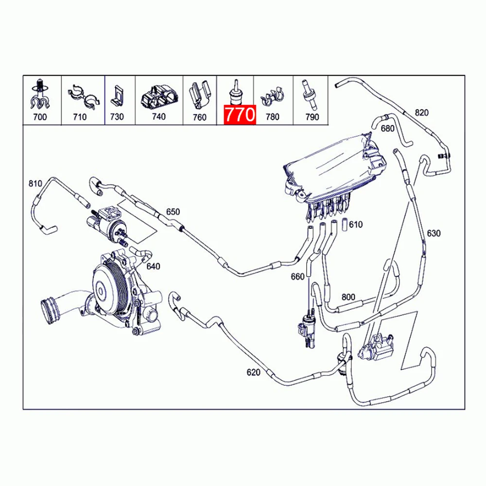 A0000780956 подходит для Mercedes-Benz C-CLASS W203 W204 W212 фильтр для вакуумной линии 0000780956