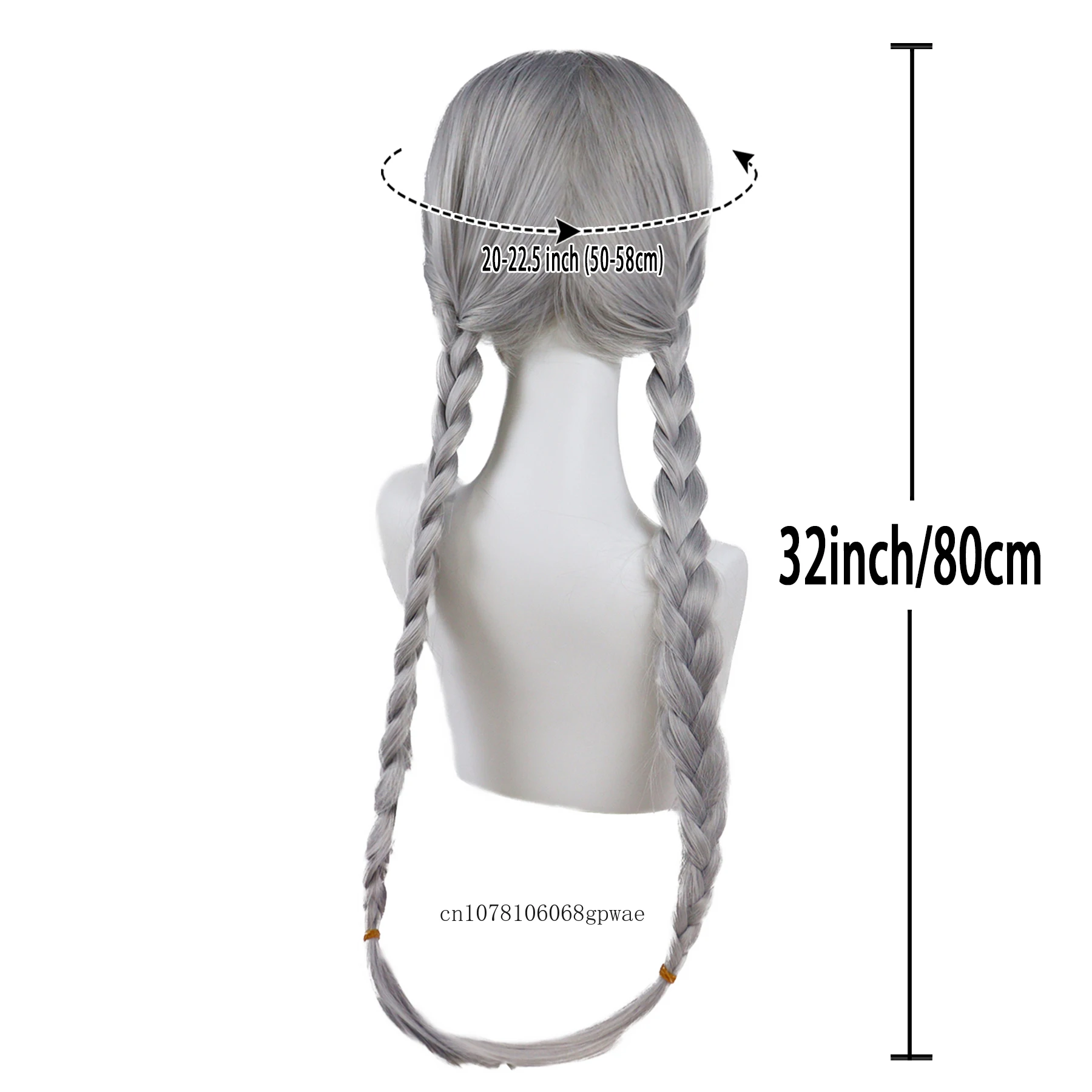 شعر مستعار اصطناعي مضفر هيبي للرجال فضي رمادي للرجال شعر مستعار ويلي نيلسون 60s الروك الرجل العجوز نمط مهرجان الموسيقى الهالوين #6