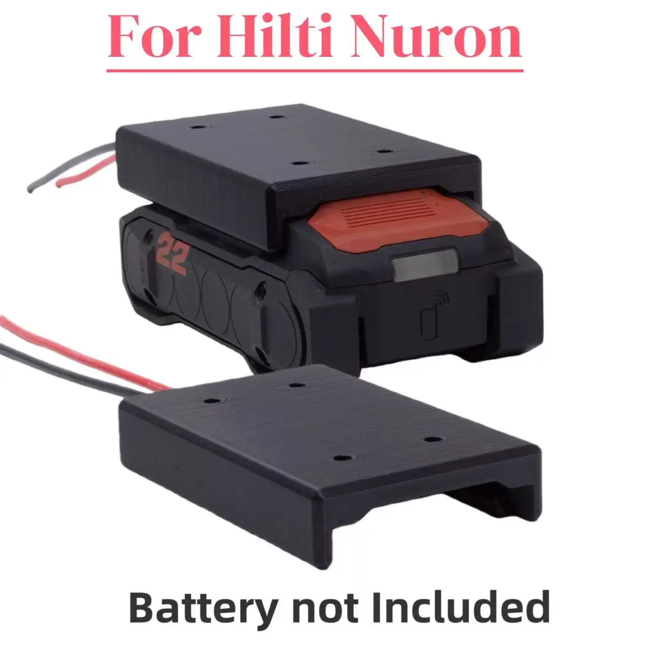 

Колесный адаптер для литиевой батареи Hilti Nuron Electric 14AWG DIY (B22-55 B22-85 B22-170 B22-255 серии Nuron) (без батареи)