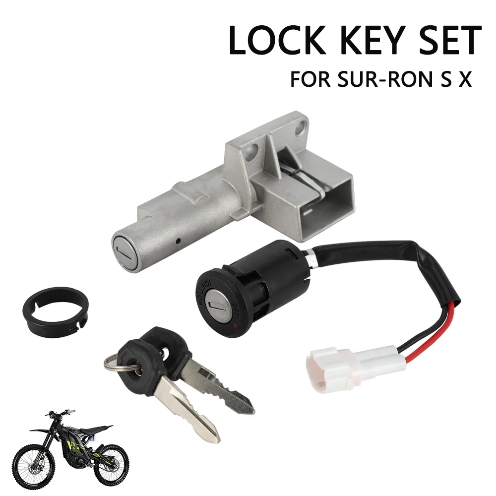Motorcycles Accessories Lock Key Set Motorbike Ignition Switch Key Set Kit For Surron Light Bee S X  E-Bike Off-Road Vehicle