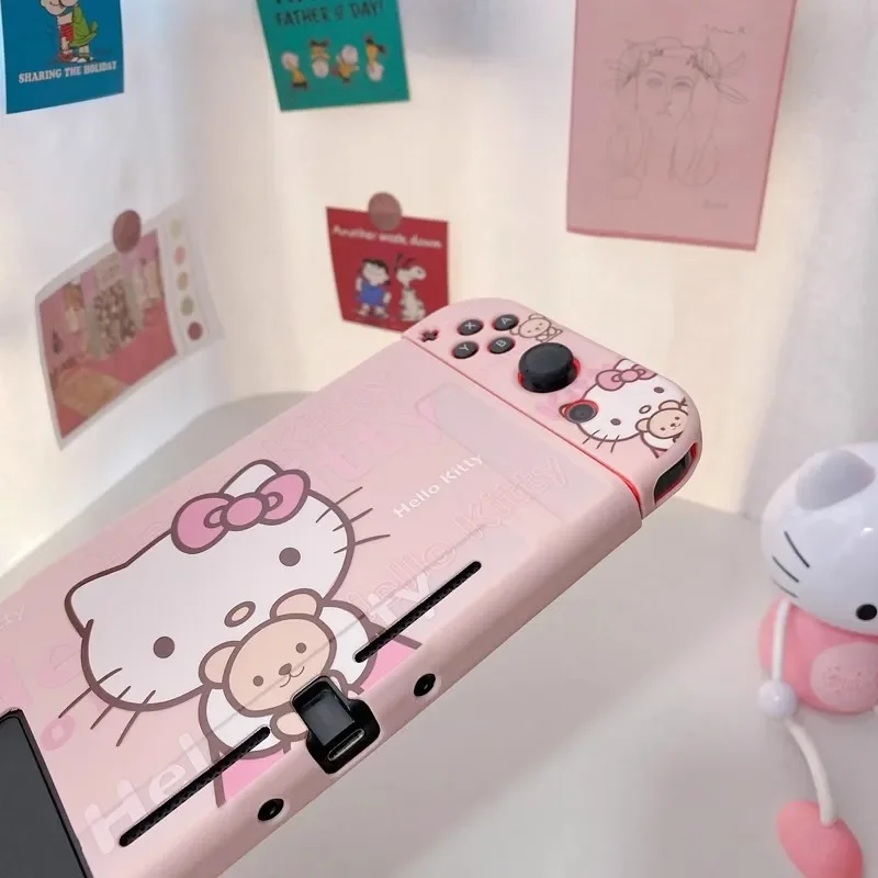 Sanrio Hello Kitty Soft TPU Protective Cover Suitable for Nintendo Switch NS Controller Protective Back Cover
