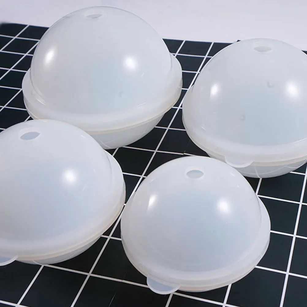 

2pcs Ball Mold Easy Clean Flexible for Resin Jewelry Cake Candy Molds Decorating Fondant Chocolate Accessories