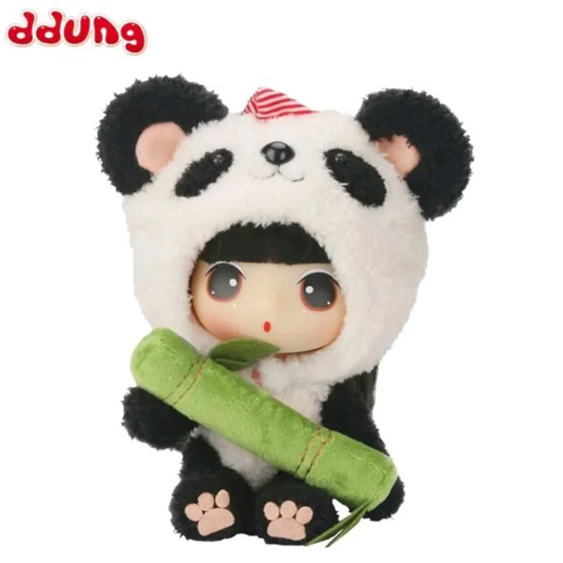 Genuino 20 cm Ddung Cotton Candy Doll Panda Set Vestiti per le bambole Ragazza Giocattoli fai da te Decorazione della stanza Confezione regalo di compleanno Regalo a sorpresa