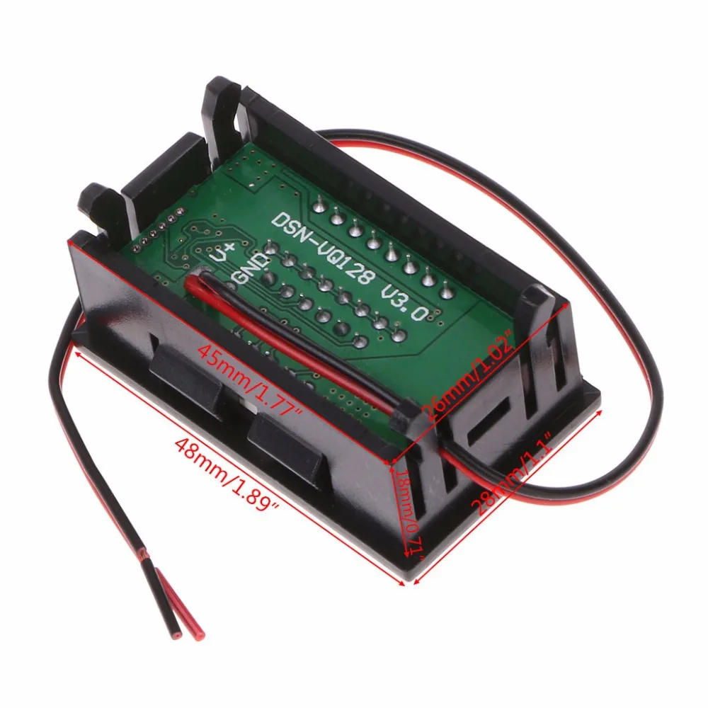 Car Battery Charge Level Indicator 12V 24V 36V 48V 60V 72V Lithium Battery Capacity Meter Tester Display LED Tester Voltmeter