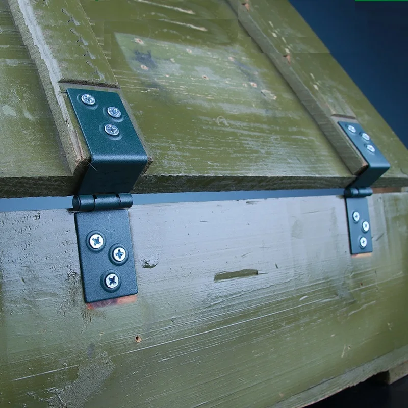 Wooden box hinges, hardware folding and bending, movable leaves, logistics reserves, prop boxes, accessories, cabinet hinges