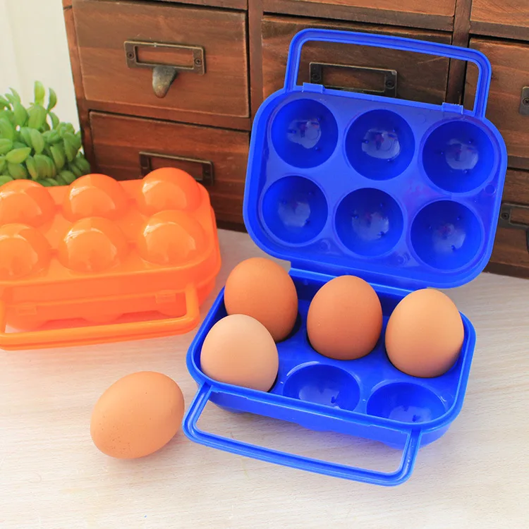 

Portable Kitchen Convenient Container Egg Storage Boxes Container Hiking Outdoor Camping Carrier For Egg Case Box Home