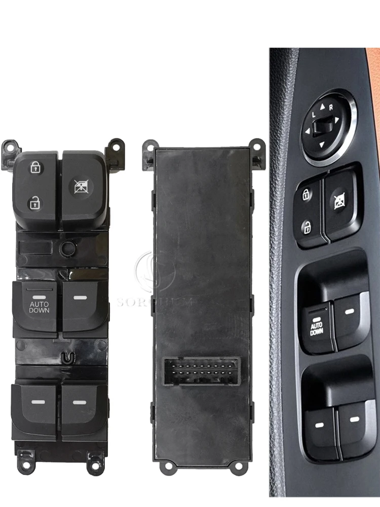 SORGHUM Elektrischer Hauptfensterschalter 93570-B4010 für Hyundai I10 Doctor 10 Places Ear 1.0 SX 2013 2014 2015 2016 2017 – Detail 6
