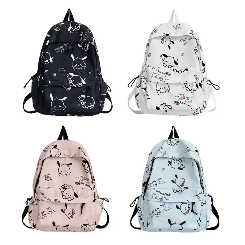 

Sanrioed Pochacco Anime Cute Backpack Schoolbags Student Cartoon Travel Large Capacity Shoulder Bag Birthday Gift for Friend