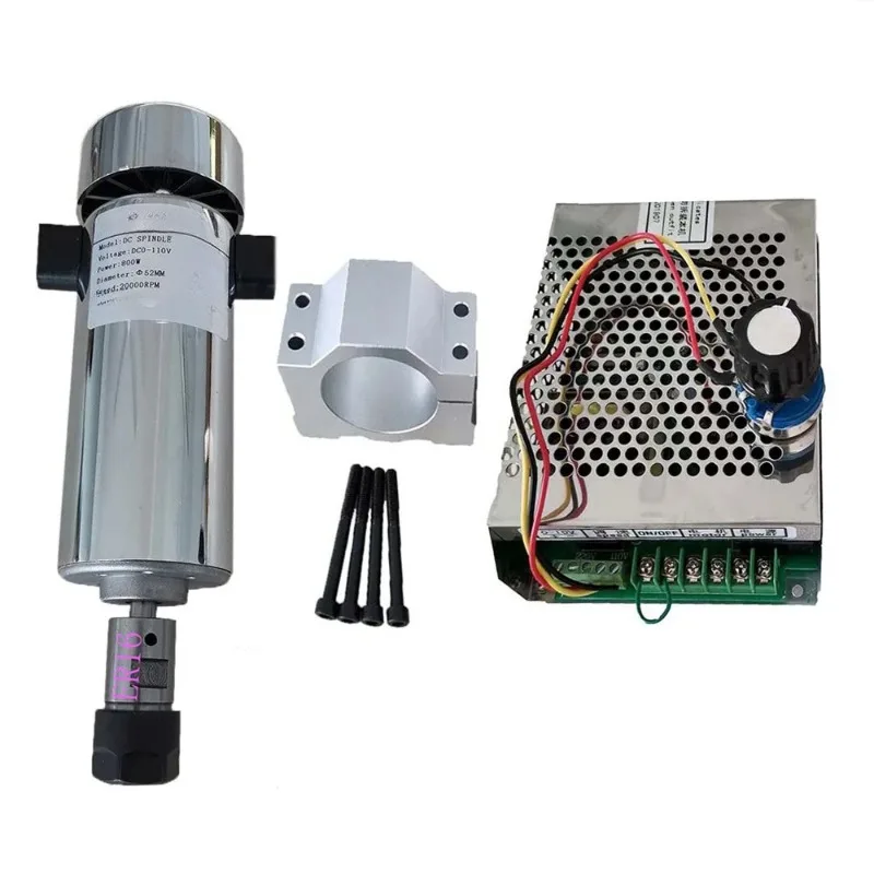 800W Air Cooled Spindle Motor + Speed Governor Power Supply for CNC Engraving view 3