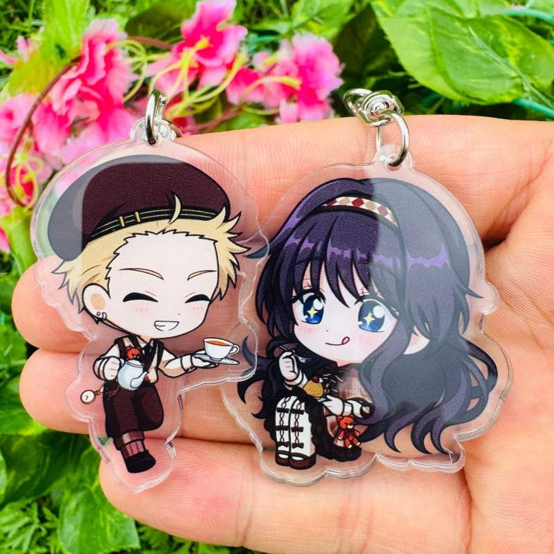 Anime The Fragrant Flower Blooms With Dignity Rintaro Tsumugi Kaoruko Waguri Cosplay COSTUME Keychain Key Accessories Pendant