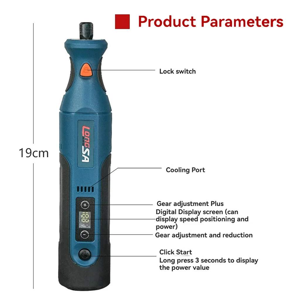 مطحنة كهربائية صغيرة باليد اليشم تلميع أداة الحفر قابلة للشحن طحن القلم مصغرة المنزلية مثقاب كهربائي صغير #6