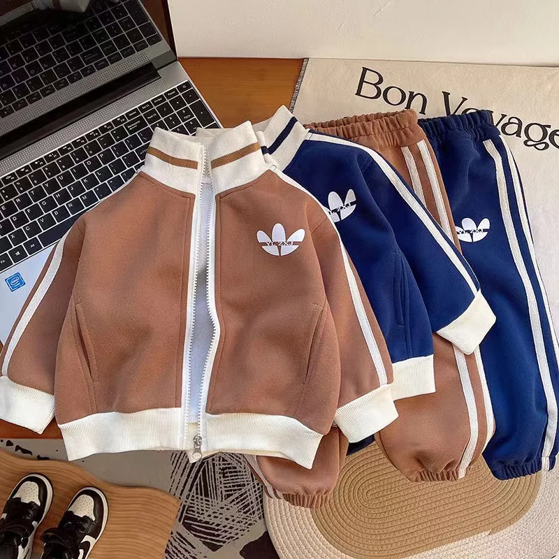 Boys Clothes Sets Spring Autumn 2024 Children Cotton Jackets Pants 2pcs Sports Suit For Baby Coats Tracksuits Kids Outfits 4 5 Y