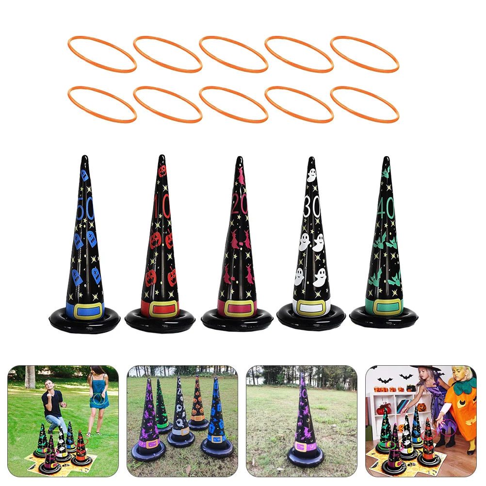 

Childrens Toys Halloween Toss Game Inflatable Throwing Ring Outdoor Pvc Games for Party