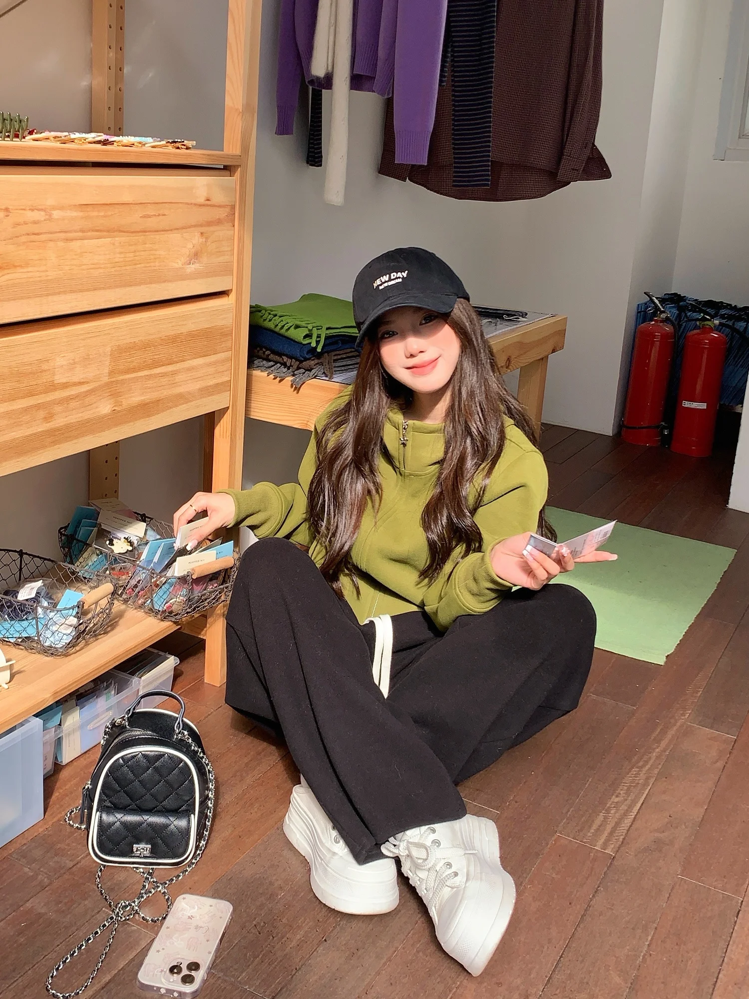 Faionable een Sudadera con capucha para mujer, ropa de abrigo informal de invierno, corte holgado, larga, con cremallera, efecto adelgazante de Color