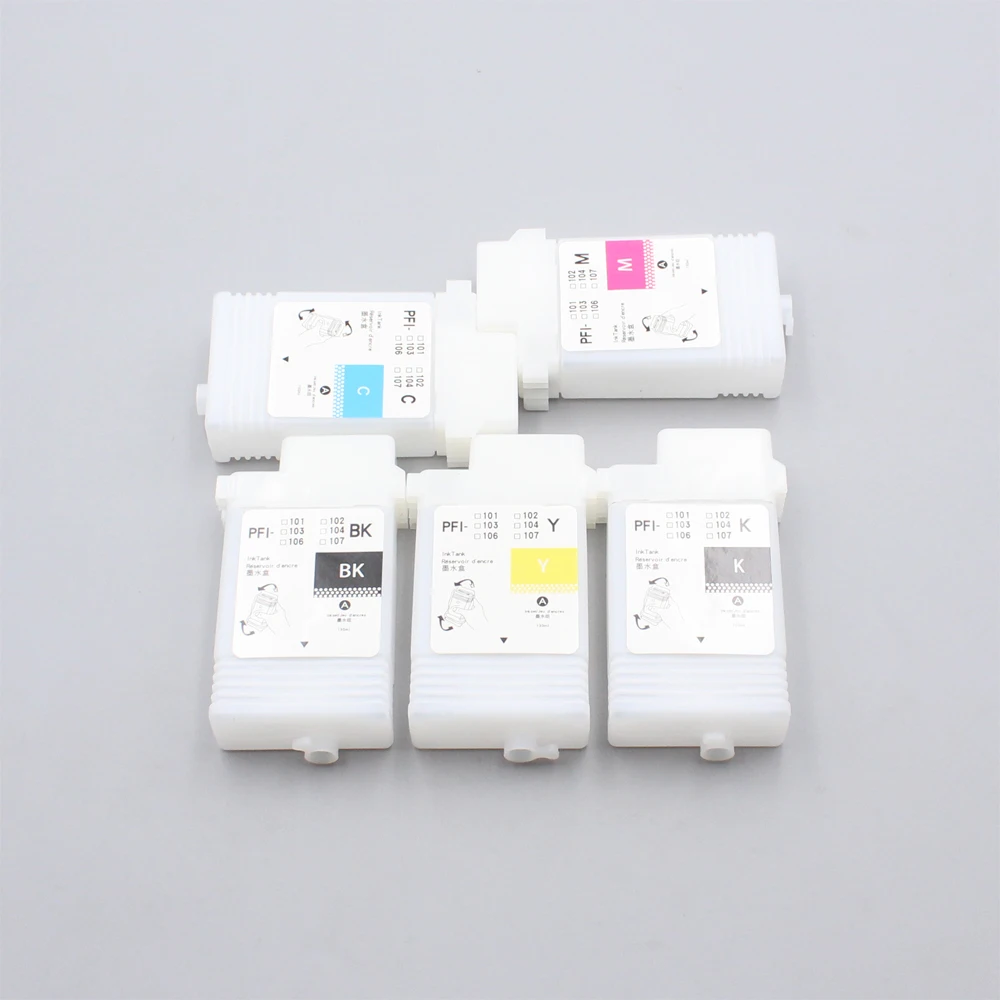 No Chip 130ML Refillable Ink Cartridge For Canon TM-200 TM200 TM-205 TM-300 TM-305 TM300 printer PFI-120 PFI120