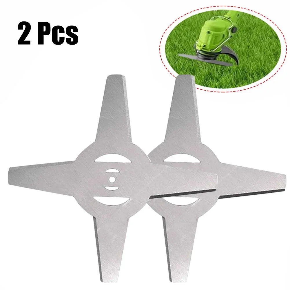 2Pcs 150mm Steel Saw Blade Lawn Mower Spare Blades For Lithium Electric Grass Trimmer Blades Garden Tool Parts