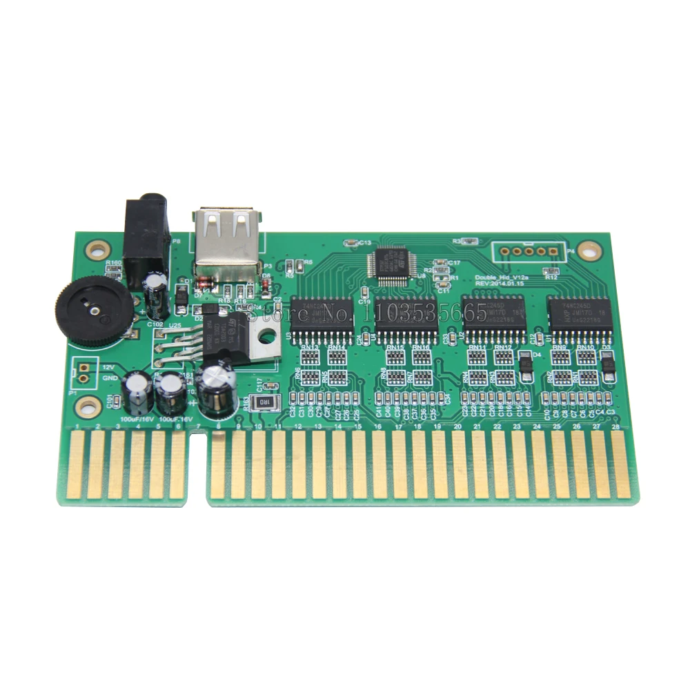 MAME Game Controller PC To Jamma Converter PCB With USB Audio Cable For 28 Pin Board Arcade Mchine