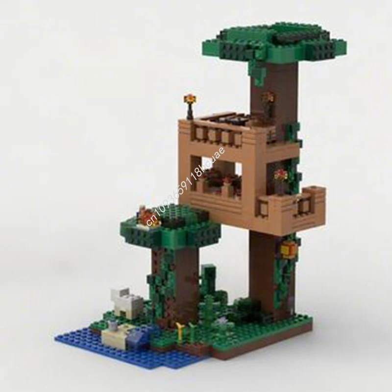 

590 шт. MOC The Best Pixel Art Treehouse Строительные блоки Рождественский подарок Расширенный дизайн «сделай сам» Вдохновляет неограниченное количество творчества
