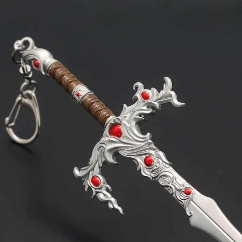 22cm/8.66in Baldur’s Gate Game Peripherals Keychain Githyanki Greatsword Metal Weapon Models Katana Knife Cosplay Props Boy Gift