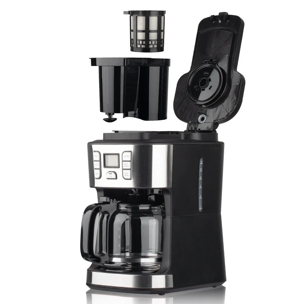 

Coffee machine household automatic drip coffee machine thermal insulation grinding bean brewing machine