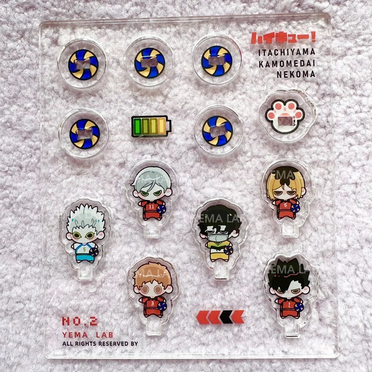 لعبة أنيمي Haikyuu!! Nekoma المدرسة الثانوية Karasuno تأثيري البسيطة سبليت الموسيقى زخرفة الاكريليك الدائمة علامة هالوين عيد الميلاد هدية