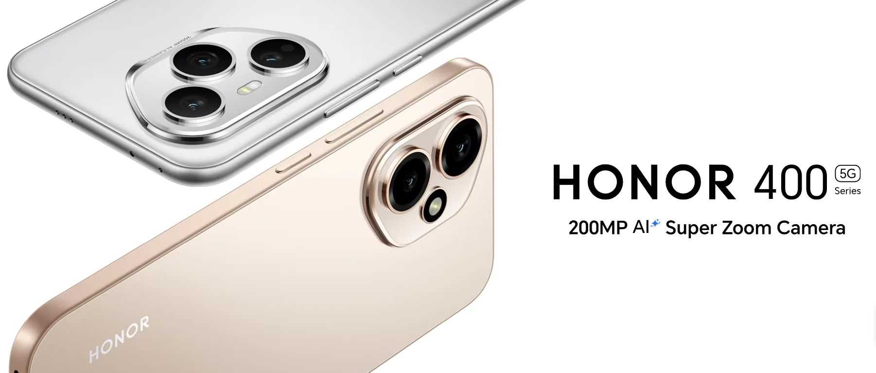 HONOR 400 5G,EU Version, 5G Smartphone, 200MP Ultra-clear AI Main Camera, 5300 mAh Battery, Qualcomm Snapdragon 7 Gen 3
