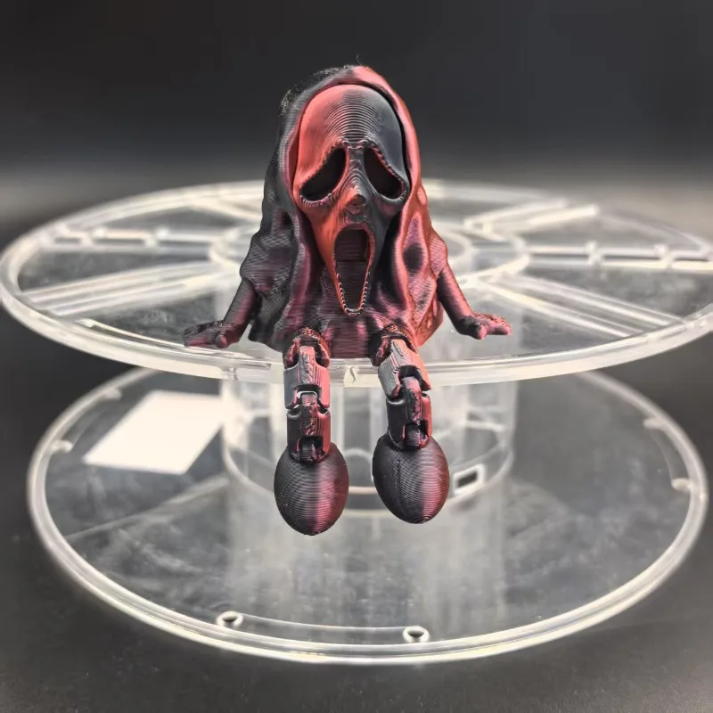 Halloween 3D Printed Ghost Figurines Fidget Toys Joint Movable Room Decor Car Decoration Desktop Decorations Gifts To Friends - Image 3