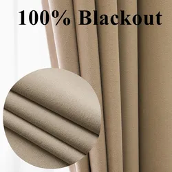 310cm Height 100% Blackout Curtains for Living Room Thermal Insulated Velvet Bedroom Curtain Sound Reduce Drapes Customs Made