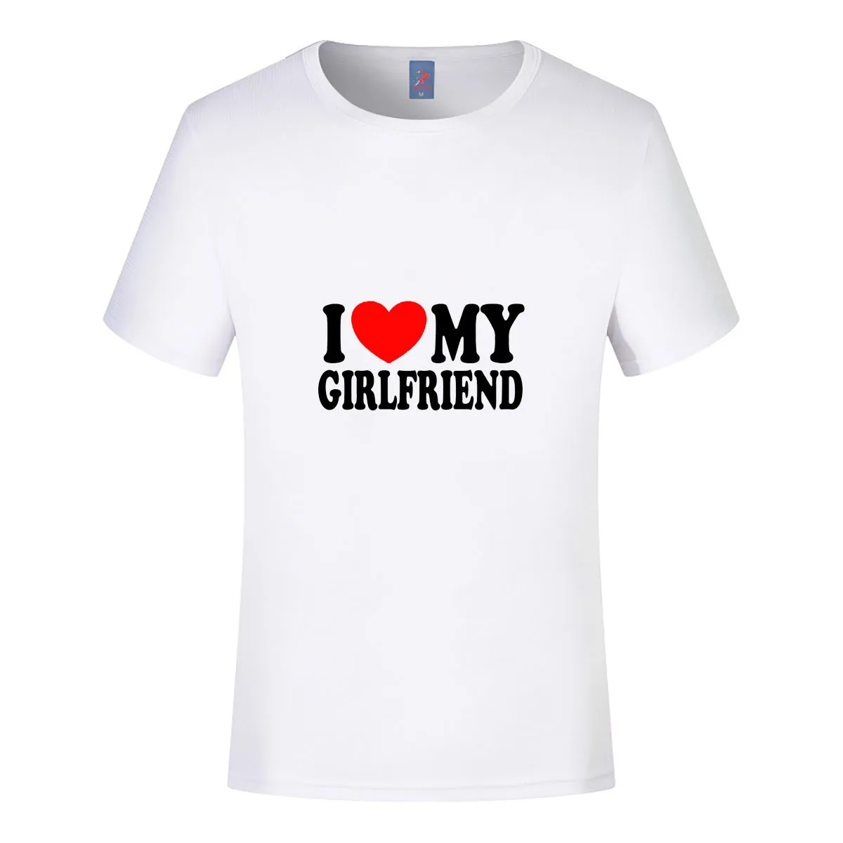 I Love My Girlfriend T-shirt Cartoon Character Tartaglia Men Women Summer Fashion Short-sleeved Streetswear Cotton Tops