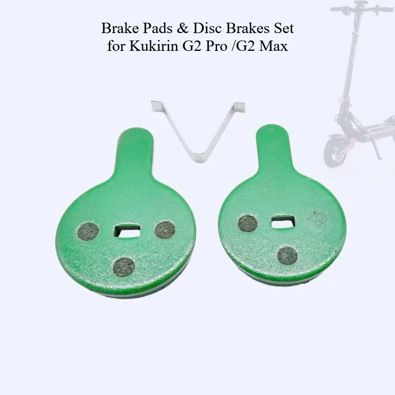 

Brake Set for Kukirin G2 Pro/Max - OEM Disc Pads & Rotors with Enhanced Stopping Power, Easy Install
