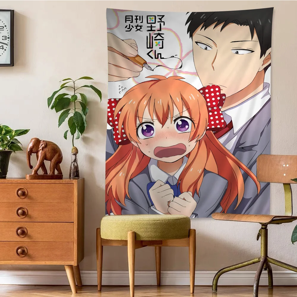 Monthly Girls' Nozaki-kun Cartoon Tapestry Home Decoration Hippie Bohemian Decoration Divination Home Decor