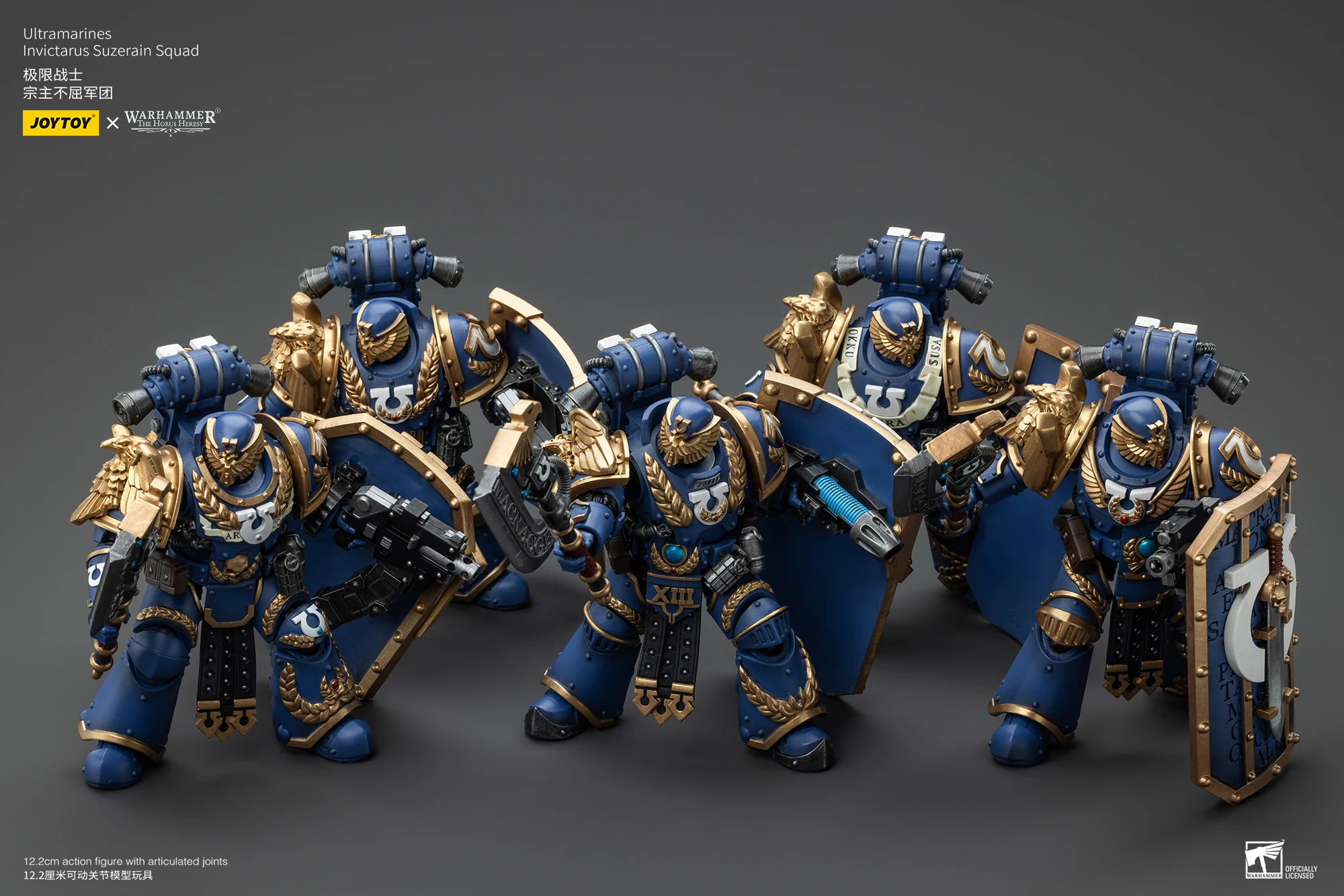 [สต็อก] JOYTOY Warhammer 30K 1/18 Action Figure Ultramarines Remus Ventanus Invictarus Suzerain Squadรุ่นอะนิเมะของเล่น