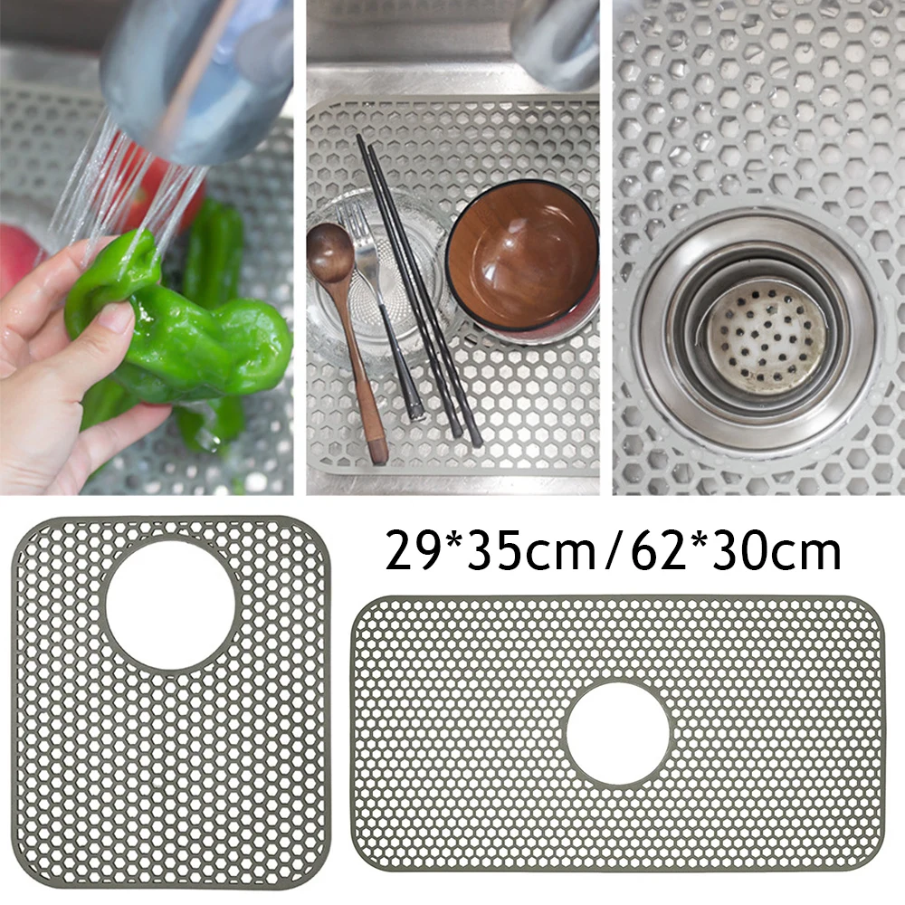 

Hollow Board Anti Slip Pad Insulation Pad Kitchen Sink Mat Drainage Pad Protector Heat Resistant Mat Multi-function Strainers