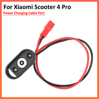 Battery Power Charger Charging Port For Xiaomi Electric Scooter 4 Pro Terminal Cable Red Black Magnetic Absorption Rubber Cover