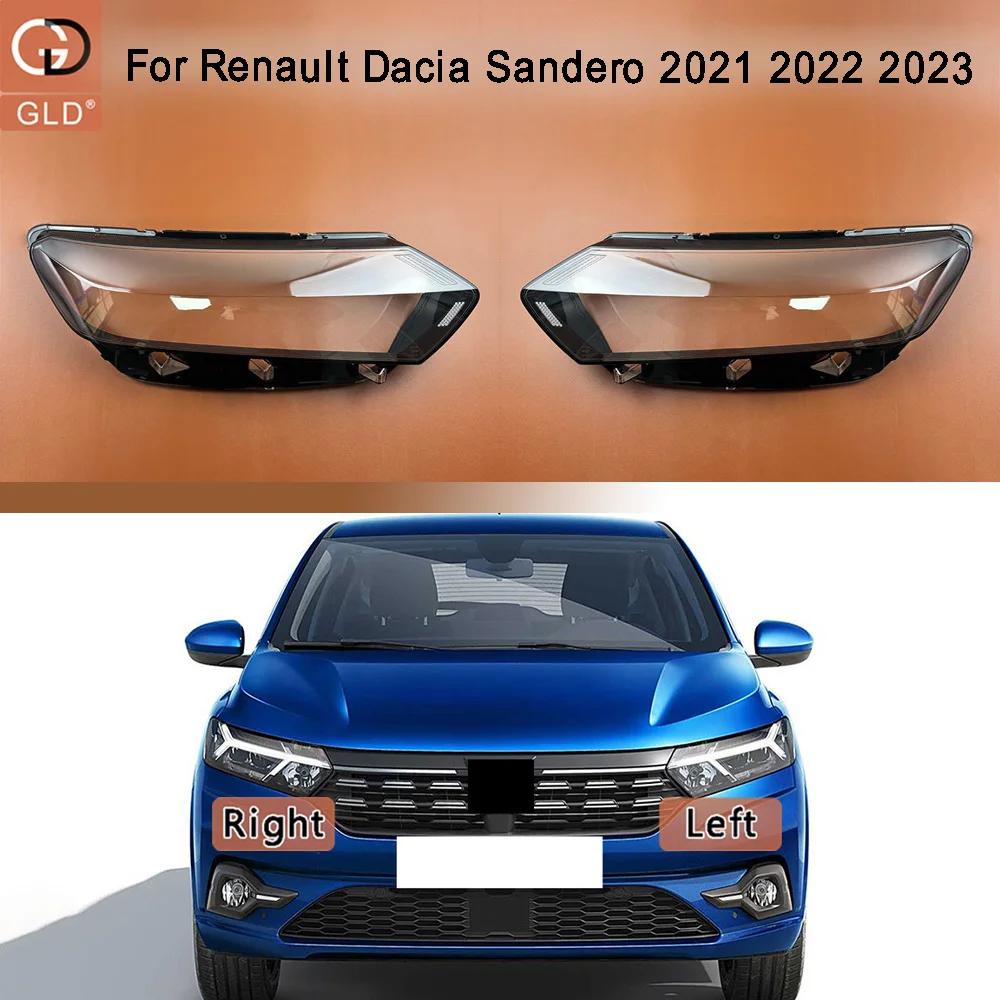 

Headlight Shell Lamp Shade Transparent Headlamp Cover Plexiglass Auto Replacement Parts For Renault 2021 2022 2023 Dacia Sandero