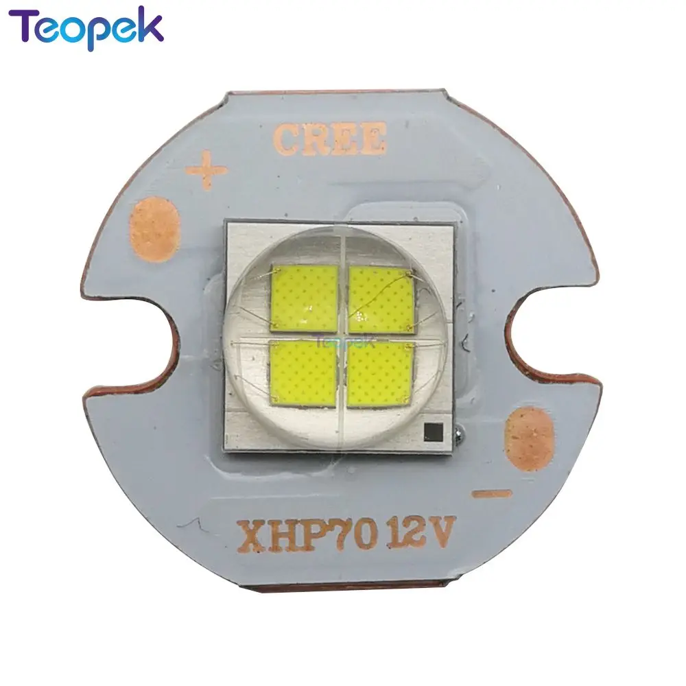 7070 20W 6V 12V LED Emitter Replace XHP70.2 XHP70 Cool White 6500K LED Chip With 16mm 20mm Cooper PCB