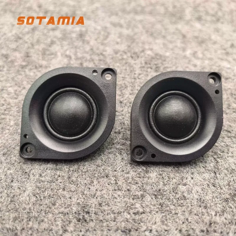 SOTAMIA 2Pcs 1.75 Inch Tweeter 6 Ohm 20W Cat's Eye-shaped Silk Film Tweeter HIFI Audio Speaker for Harman Bluetooth Speaker