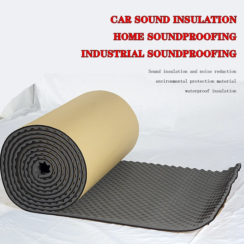 1Roll 100cmx50cm 200cmx50cm 3mm Car Sound Proofing Deadening Car Truck Anti-noise Sound Insulation Cotton Heat Closed Cell Foam