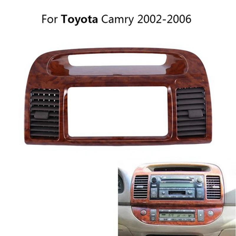 

Автомобильная вентиляционная решетка для Toyota Camry 2002-2007 Fascia, автомобильная стереопанель для монтажа CD DVD Радио приборной панели, Сменные запасные части