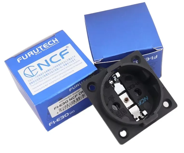 hifi-schuko-furutech-fi-e30-ncf-ナノソケット、純銅メッキロジウム仕上げ、euプラグ、8個入り