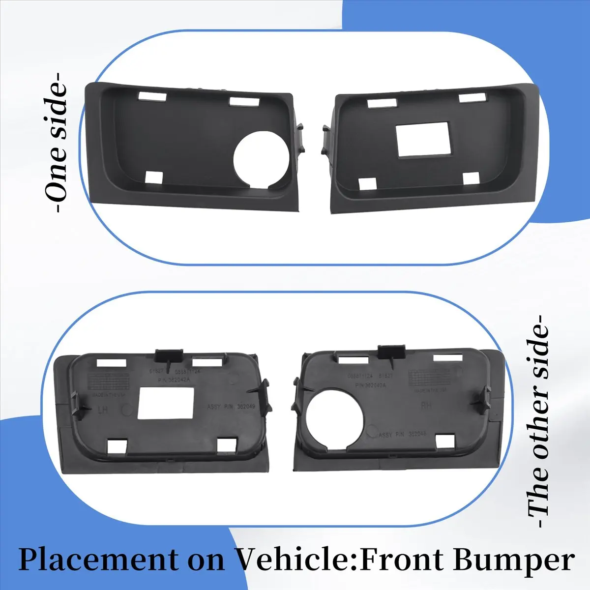 #93Z (Black)Car Front Bumper Tow Hook Plug Cover for Jeep Grand Cherokee,Automotive Parts & Accessories