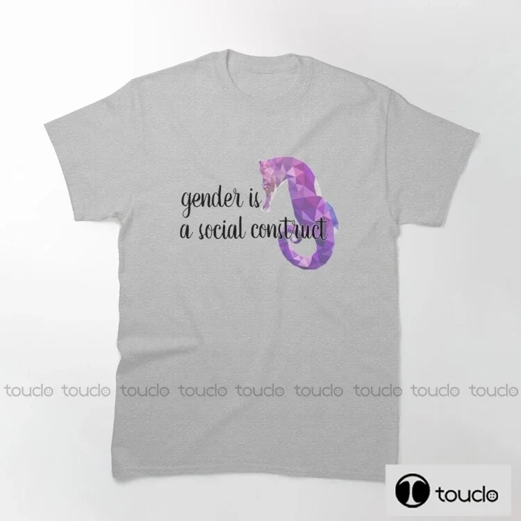 New Gender Is A Social Construct Fashion Men Printed T Shirts Biker T-Shirt Male Cotton Short Sleeve Tee Shirt Unisex