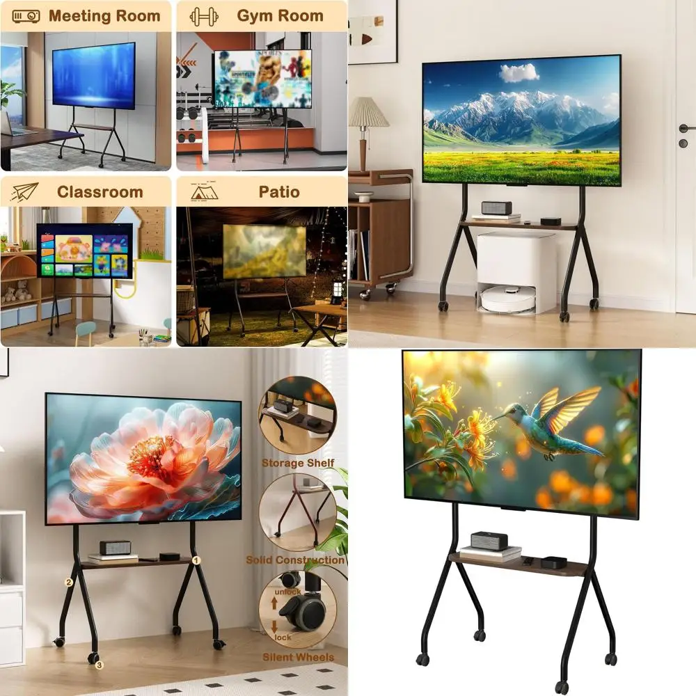 Rolling Tv Stand Fo… - image