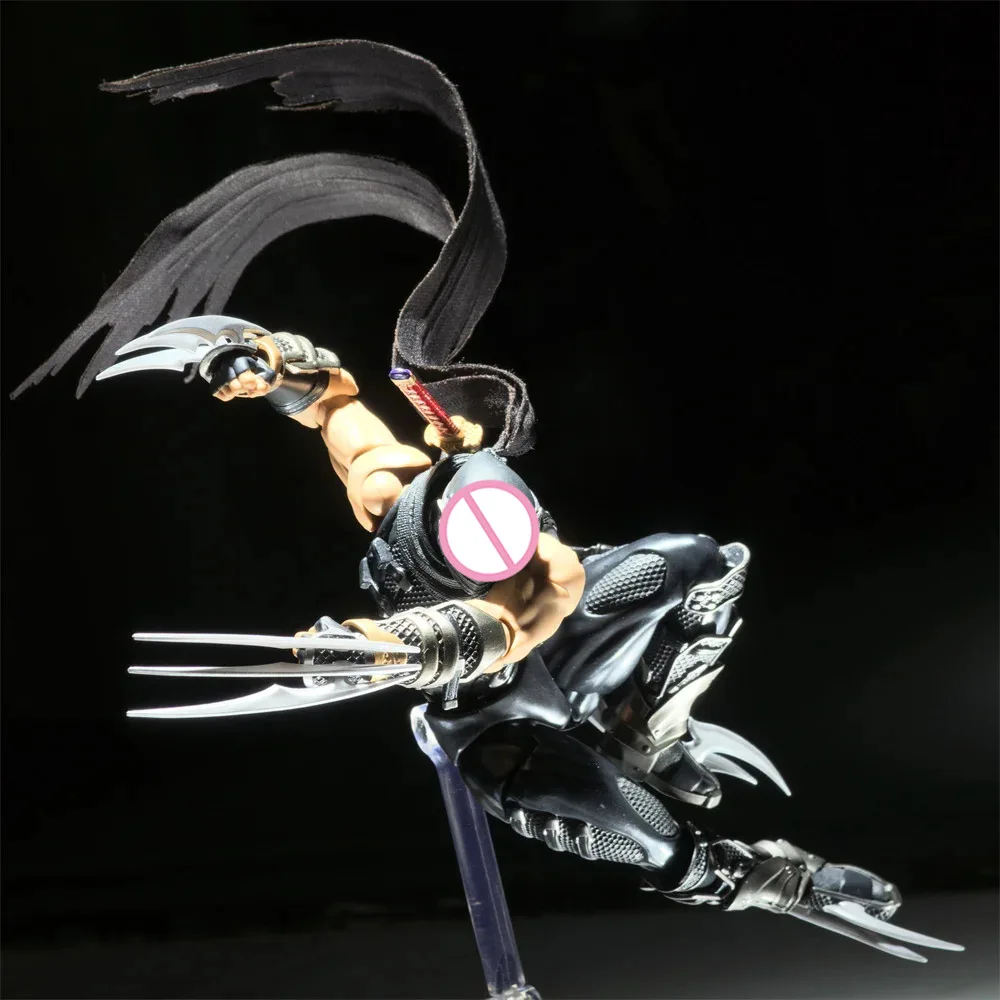 Handmade 1/12 Scale Japanese Ninja Game Characters Mini Black Scarf Accessories For SHF Action Figures Body Model - view 4
